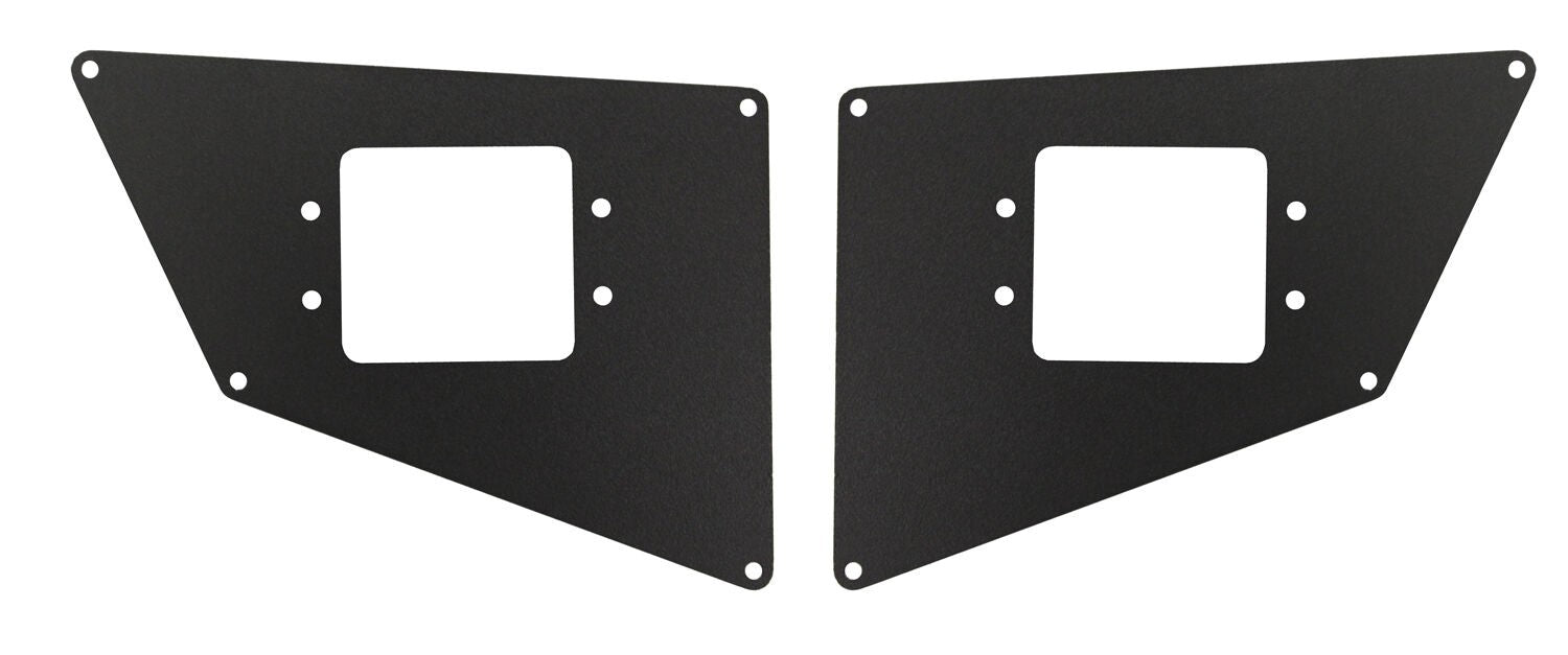 BR20 Light Plates Textured Black 2010-2010 Dodge Ram 2500/3500 2011-2022 Ford F-250/F-350 Go Rhino