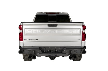 BR20 Rear Bumper Replacement Textured Black 2019-2021 Silverado/Sierra 1500 Go Rhino