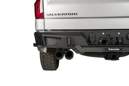 BR20 Rear Bumper Replacement Textured Black 2019-2021 Silverado/Sierra 1500 Go Rhino