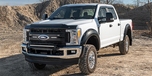 Aeroskin II Hood Protector Matte Black Low Profile For 2017-2022 F-250/F-350/F-450 Super Duty Husky Liners