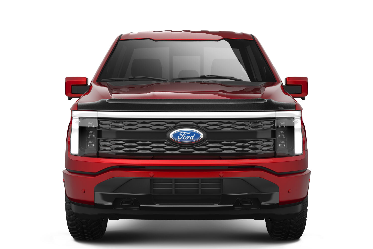 Aeroskin II Hood Protector Matte Black Low Profile For 2023-2026 F-150 Lightning Husky Liners