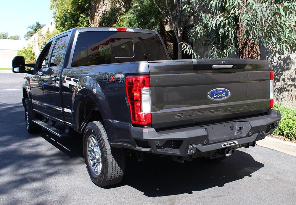 BR20.5 Rear Bumper Replacement Textured Black 2017-2022 Ford F-250/F-350 Go Rhino