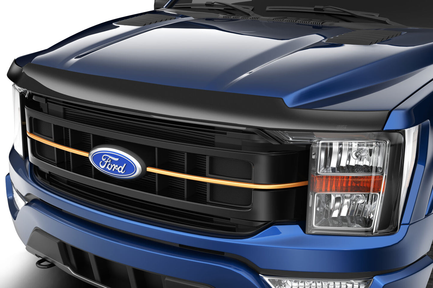 Aeroskin Hood Protector Smoke For 2021-2024 F-150 Husky Liners
