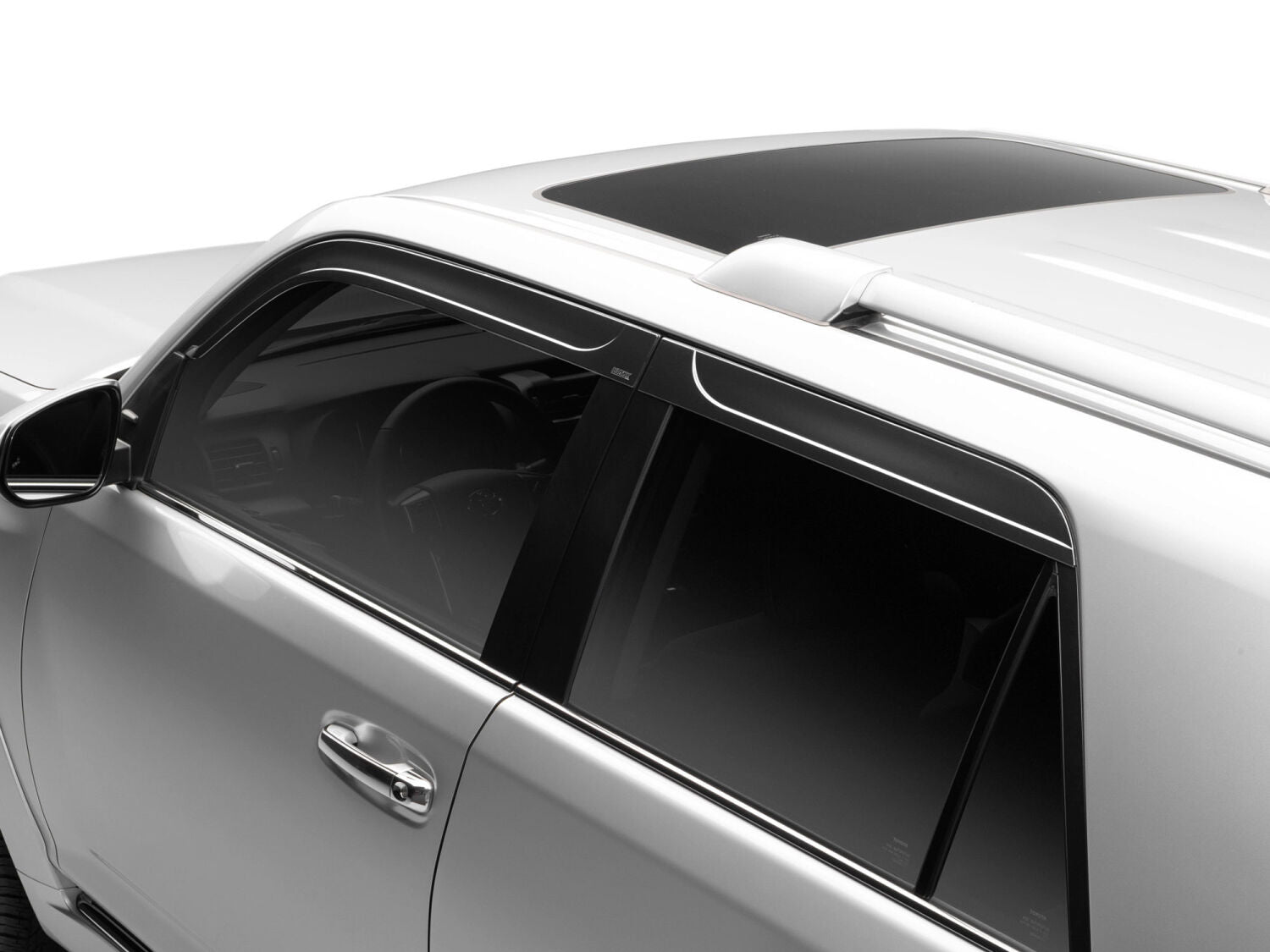 Low Profile Ventvisor Deflector Smoke Outside Mount 4 Piece For 2022-2025 R1T Husky Liners