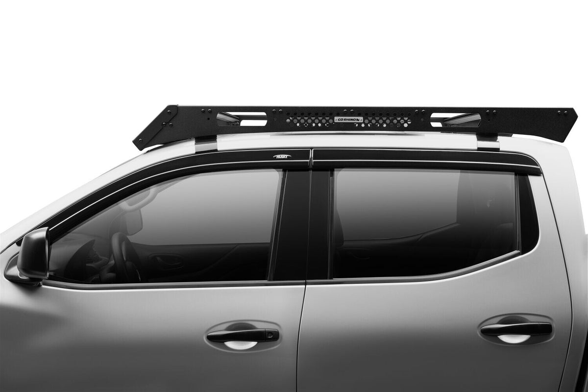 Low Profile Ventvisor Deflector Smoke Outside Mount 4 pc. Smoke 14-26 Nissan NP300 / Nissan NP300 Frontier Husky Liners