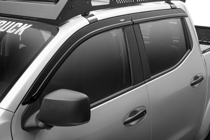 Low Profile Ventvisor Deflector Smoke Outside Mount 4 pc. Smoke 14-26 Nissan NP300 / Nissan NP300 Frontier Husky Liners