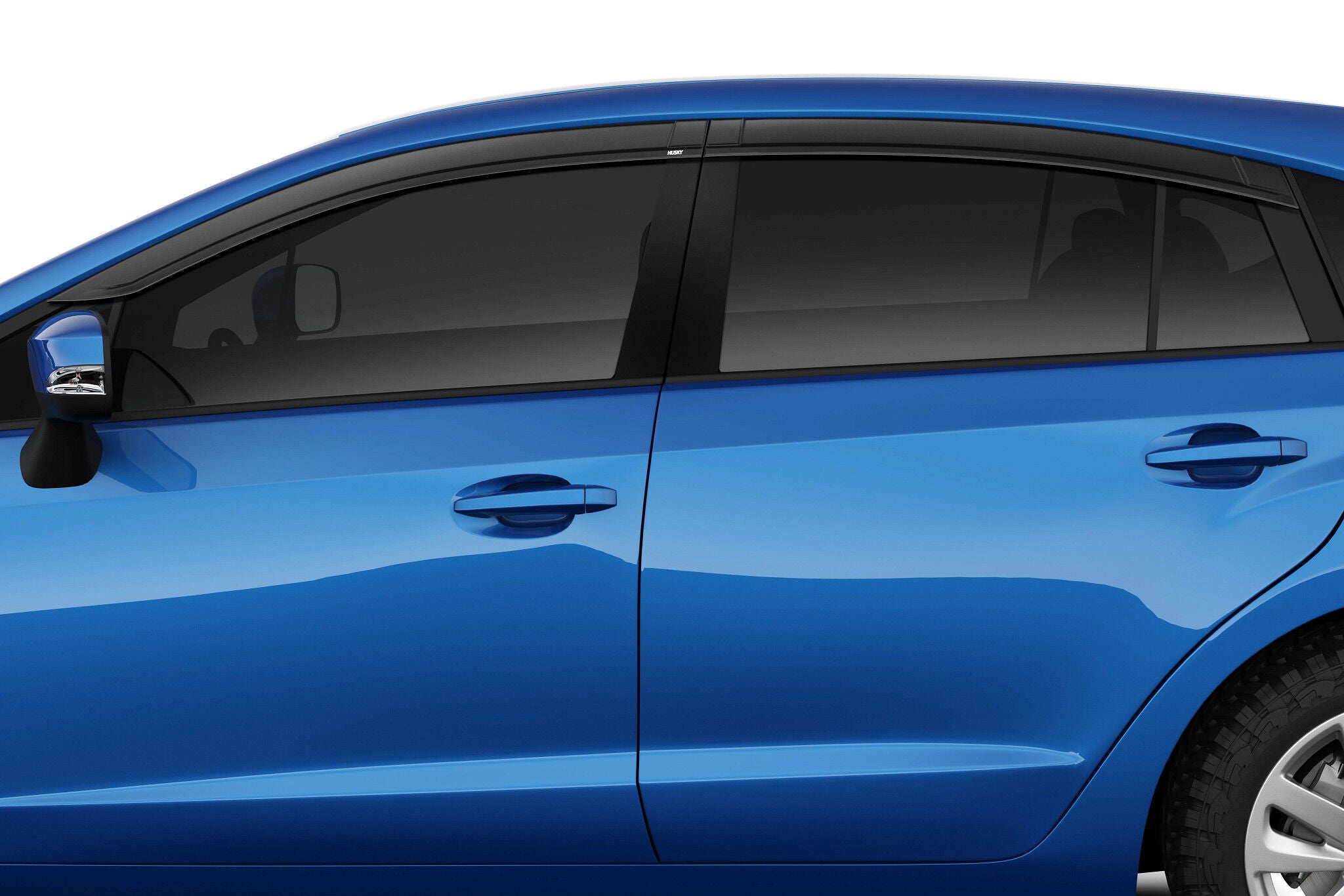 Low Profile Ventvisor Deflector Smoke Outside Mount 4 Piece For 2012-2023 Impreza Husky Liners