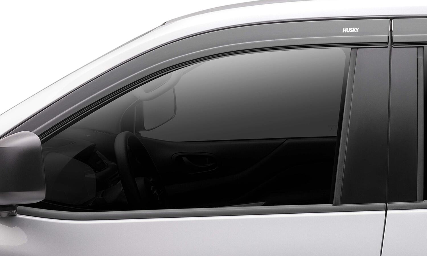 Low Profile Ventvisor Deflector Smoke Outside Mount 4 Piece For 2024 Equinox EV Husky Liners