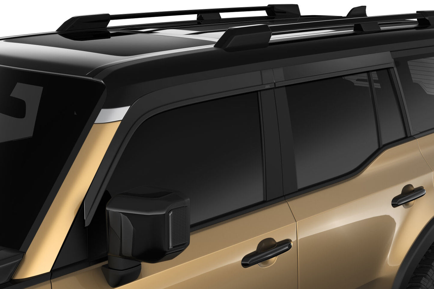 Low Profile Ventvisor Deflector Smoke Outside Mount 4 Piece For 2024-2025 GX550, Land Cruiser Husky Liners