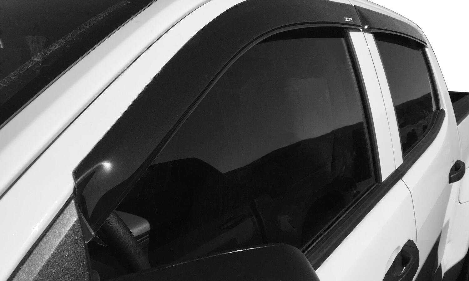 Low Profile Ventvisor Deflector Smoke Outside Mount 4 Piece For 2017-2025 Ridgeline Husky Liners