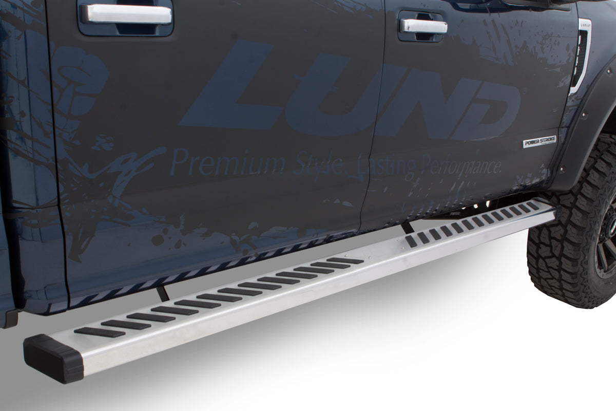 Summit Ridge 2.0 Running Board Kit Polished Stainless 2007-2014 Silverado/Sierra 1500 Lund