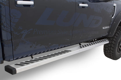 Summit Ridge 2.0 Running Board Kit Polished Stainless 2015-2017 Toyota Tundra TRD Pro CrewMax Cab Lund