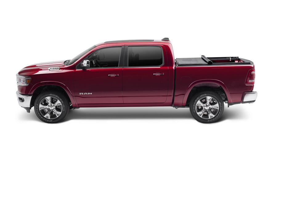 TruXport Tonneau Cover Black 2019-2027 (New Body Style) Ram 1500 6 Foot 4 Inch Bed without RamBox with or without Multifunction Tailgate Truxedo