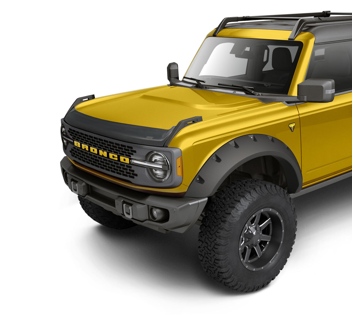 Aeroskin Hood Protector Matte Black Low Profile For 2021-2025 Bronco Husky Liners