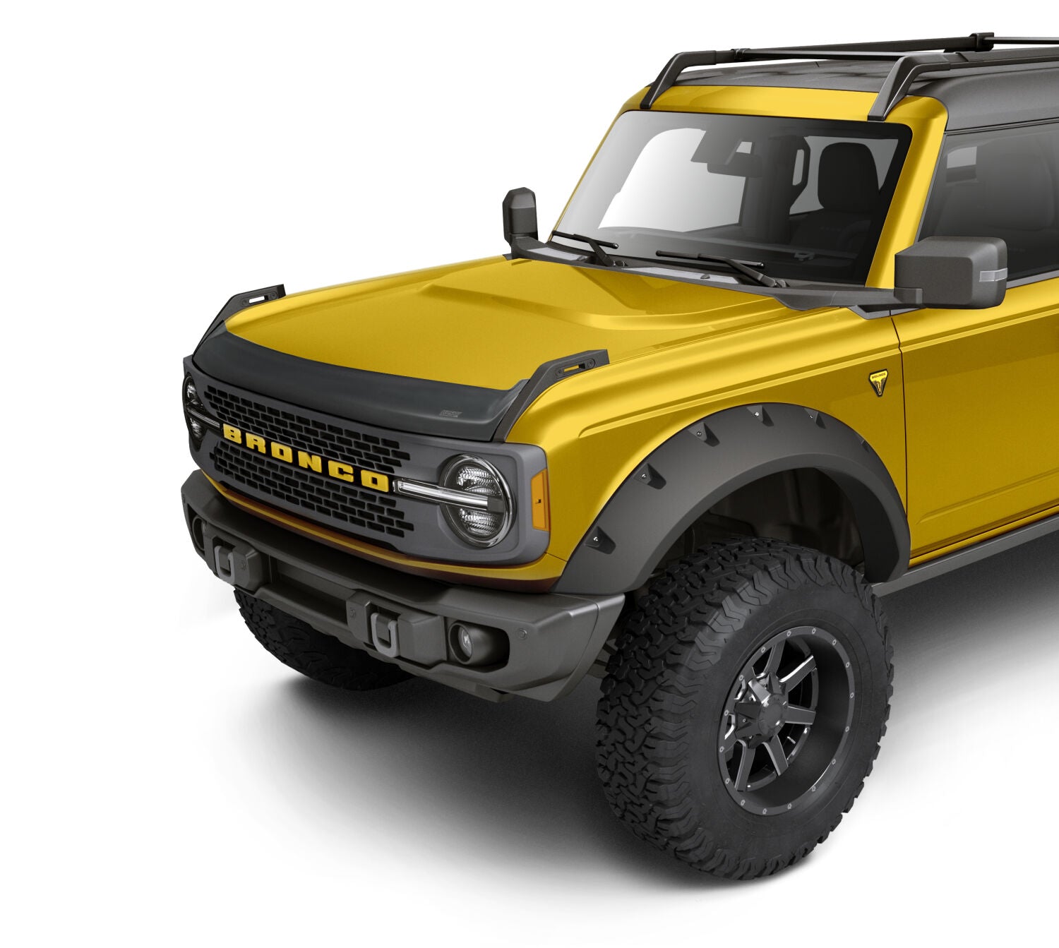 Aeroskin Hood Protector Matte Black Low Profile For 2021-2025 Bronco Husky Liners