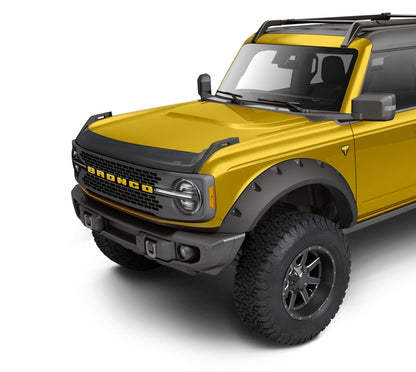 Aeroskin Hood Protector Matte Black Low Profile For 2021-2025 Bronco Husky Liners