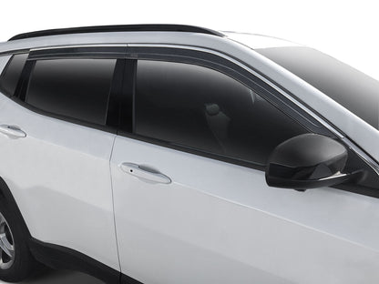 Low Profile Ventvisor Deflector Smoke with Chrome Trim Outside Mount 4 Piece For 2007-2011 ES350 Husky Liners