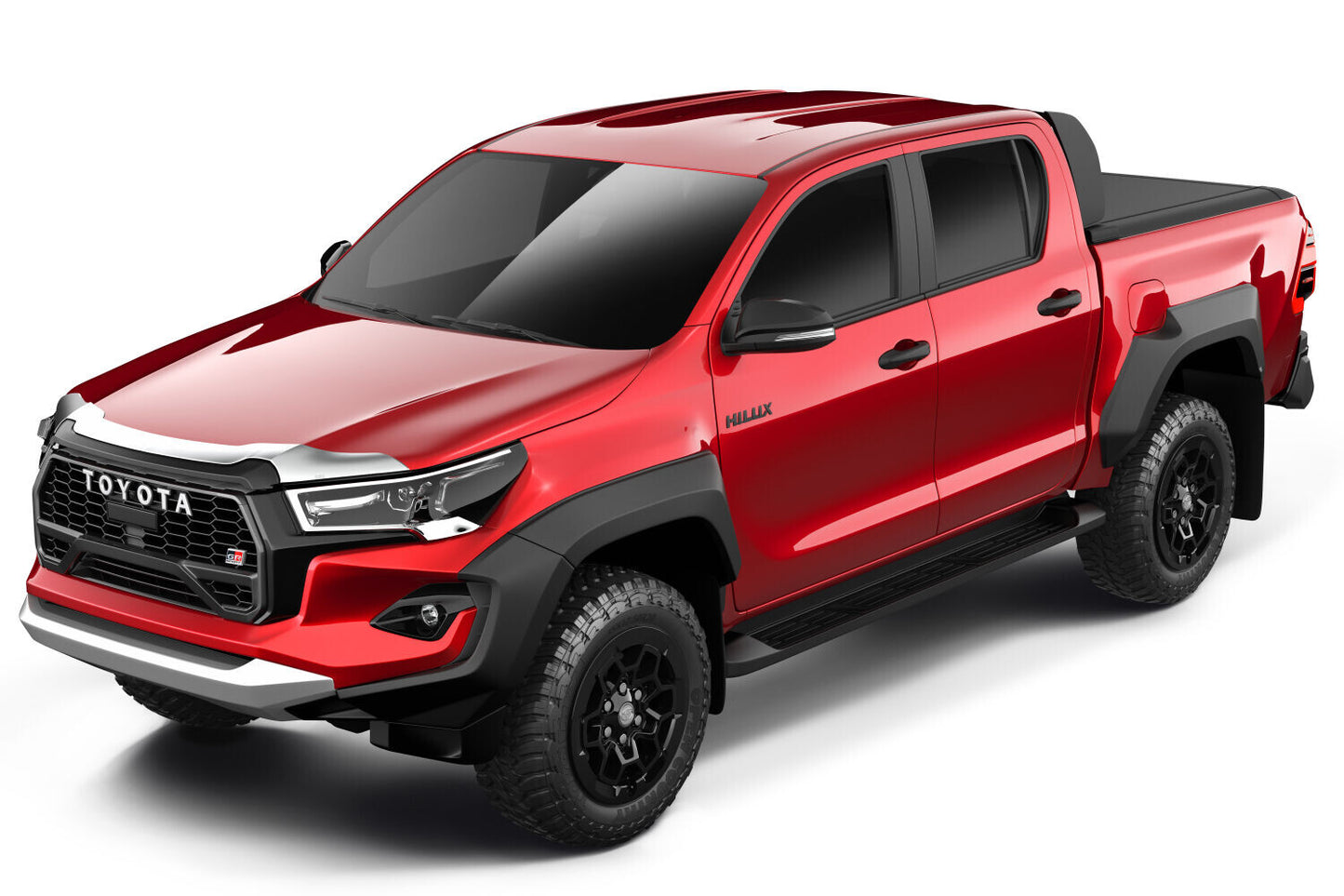 Aeroskin Hood Protector Chrome 20-26 Toyota Hilux Husky Liners