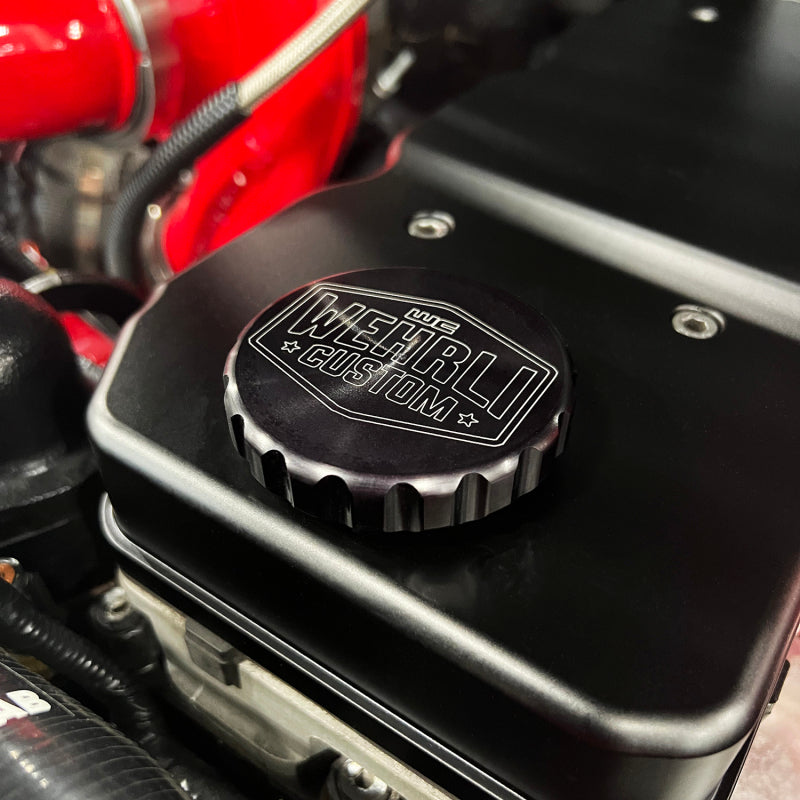 Wehrli 06-18 Cummins WCFab X D&J Precision Billet Valve Cover - Semi-Gloss Black