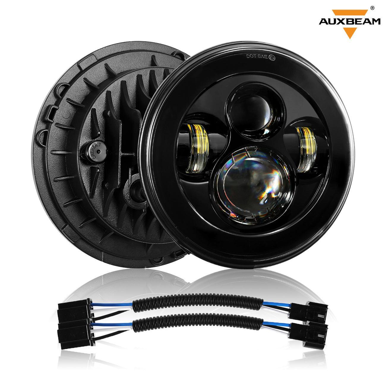 7'' LED Headlight Replacement, 4'' LED Fog Light & LED Smoke Tail Light Brake Reverse Turn Signal Lamp for Jeep Wrangler JK