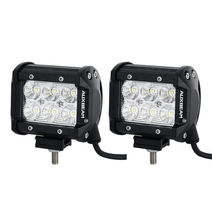 7" LED Halo Headlights + 5D-PRO 52" Straight LED Light Bar + Windshield Mounting Brackets + 18W Flood Beam Pod Lights Set for Jeep Wrangler TJ