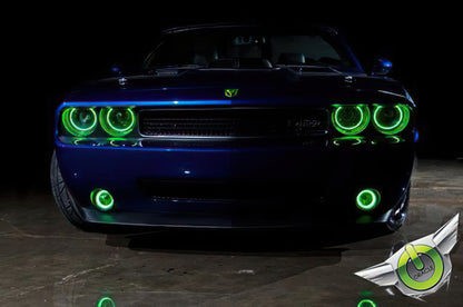 Oracle Dodge Challenger 08-14 Halo Kit (NonProjectorHL) - ColorSHIFT w/ BC1 Controller