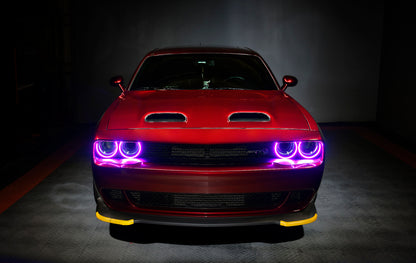 Oracle Dodge Challenger 15-21 LED Waterproof Halo Kit - ColorSHIFT w/ Simple Controller