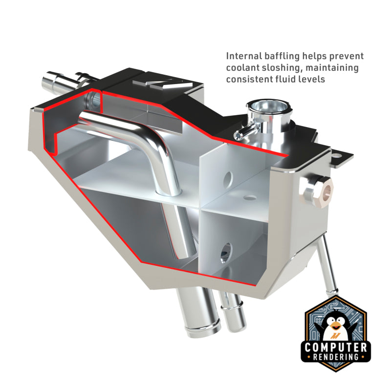 Mishimoto 11+ Ford 6.7L Powerstroke Secondary Expansion Tank - Natural