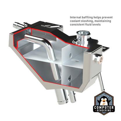 Mishimoto 11+ Ford 6.7L Powerstroke Secondary Expansion Tank - Natural