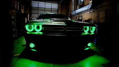 Oracle Dodge Challenger 15-21 WP LED Fog Halo Kit - White