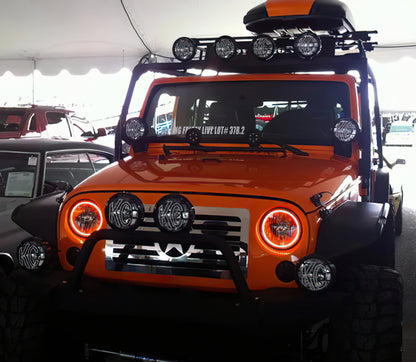 Oracle Jeep Wrangler 07-17 Halo Kit - ColorSHIFT w/ BC1 Controller
