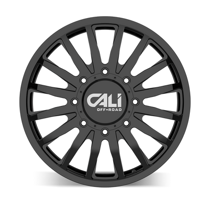 Cali Off-Road 9110D Summit Dually 20x8.25 / 8x210 BP / 115mm Offset / 154.2mm Hub Gloss Black Wheel