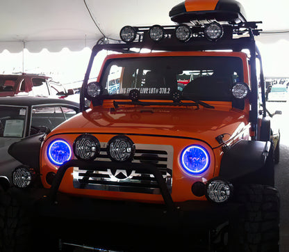 Oracle Jeep Wrangler 07-17 Halo Kit - ColorSHIFT w/o Controller
