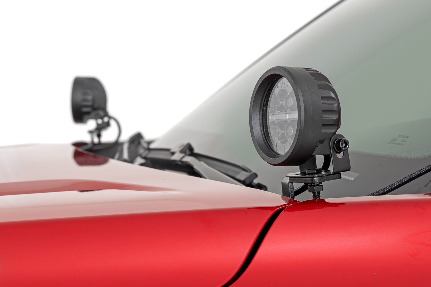 LED Light Kit | Ditch Mount | Black Series Round | 3.5 Inch | Amber DRL | Toyota Tacoma (24-26)