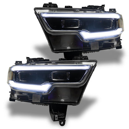 Oracle 19-21 RAM 1500 Projector LED Headlight DRL Kit - ColorSHIFT RGBW+A w/o Controller