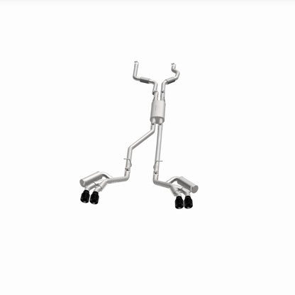 MagnaFlow 20-21 Ford Explorer 3.0L V6 Dual Exit Quad Black Chrome Tip Street Series Cat-Back Exhaust