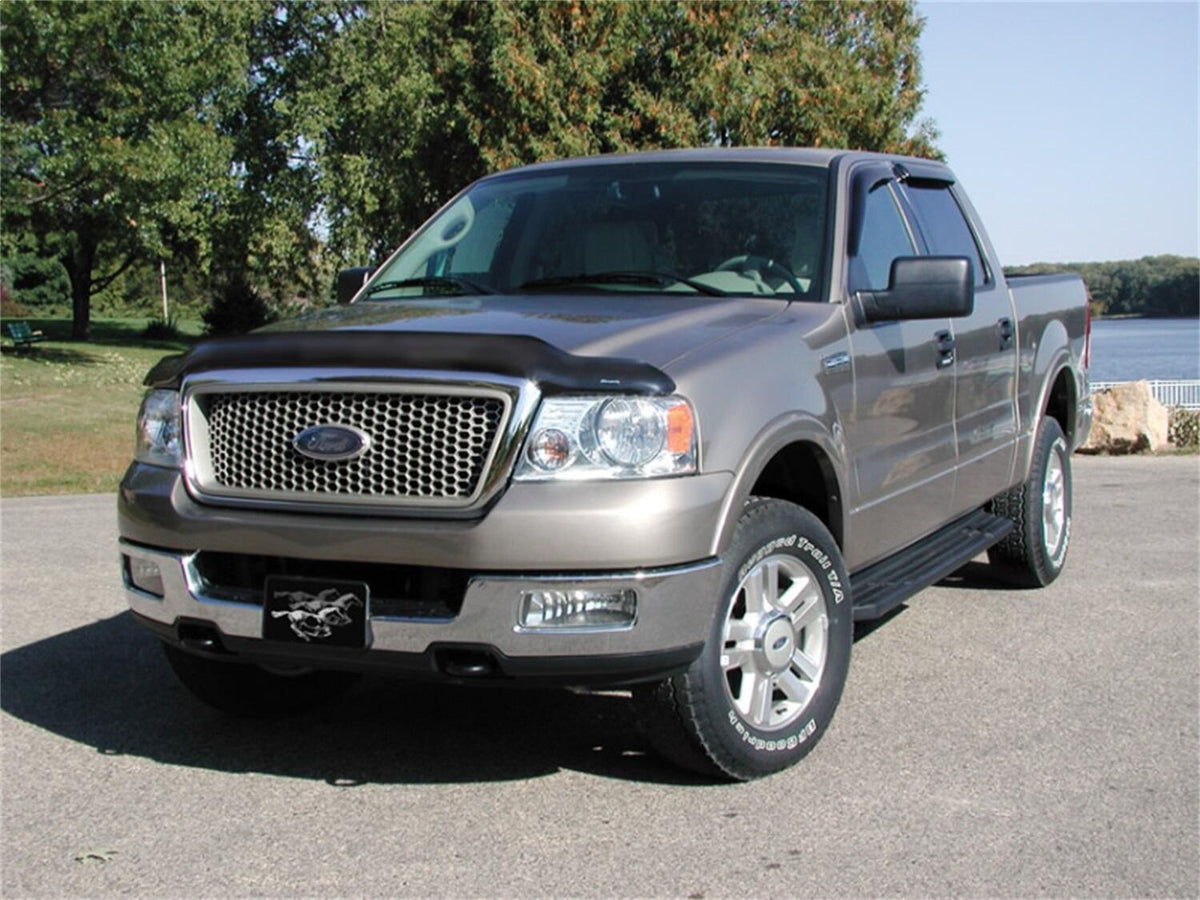 Vigilante Premium Hood Protector Smoke for 2004-2008 Ford F-150 2006-2008 Lincoln Mark LT (Behind Grille Install) Stampede