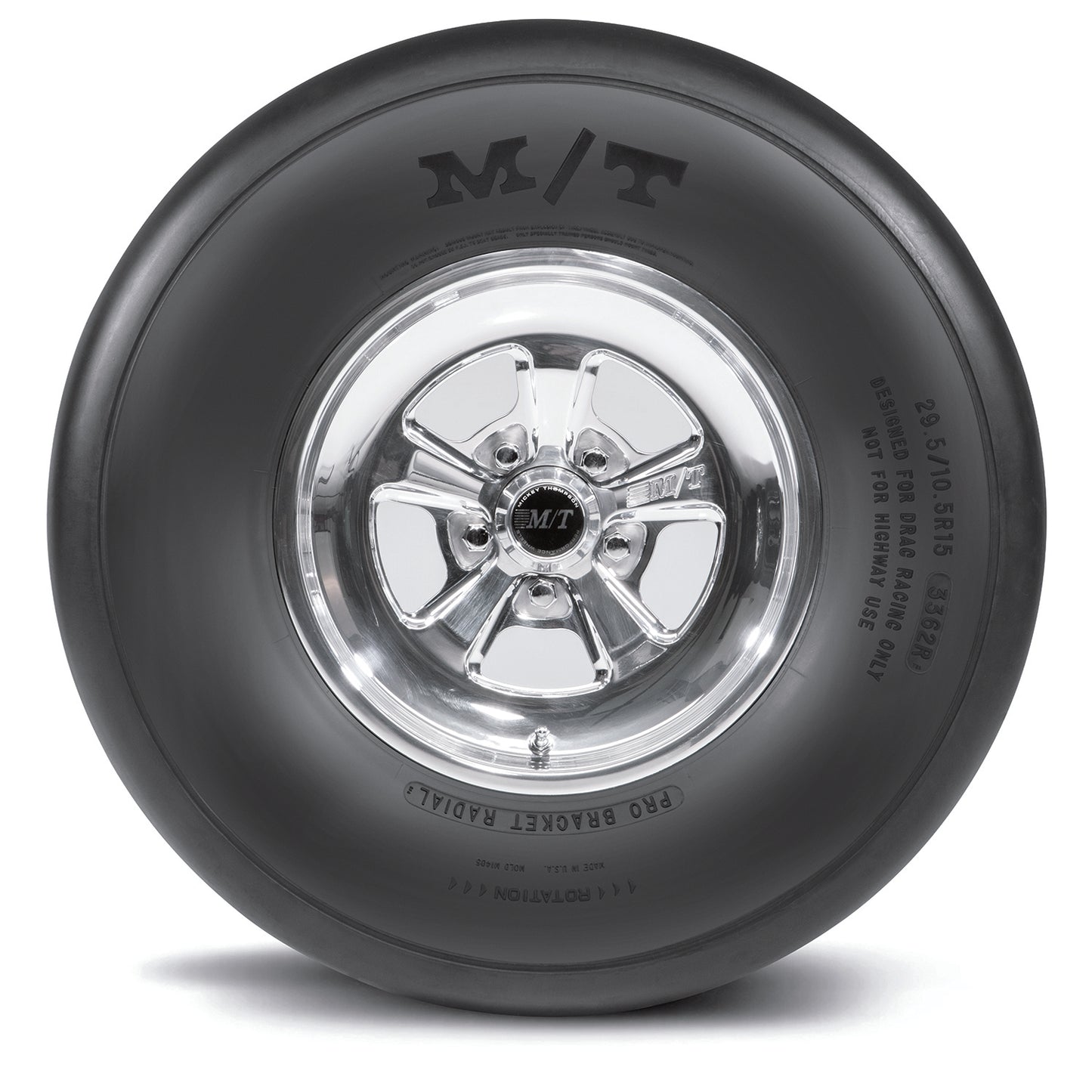 29.5/10.5R15 X5 PRO Bracket RAD Consistent performance designed for bracket racing. No tubes required.