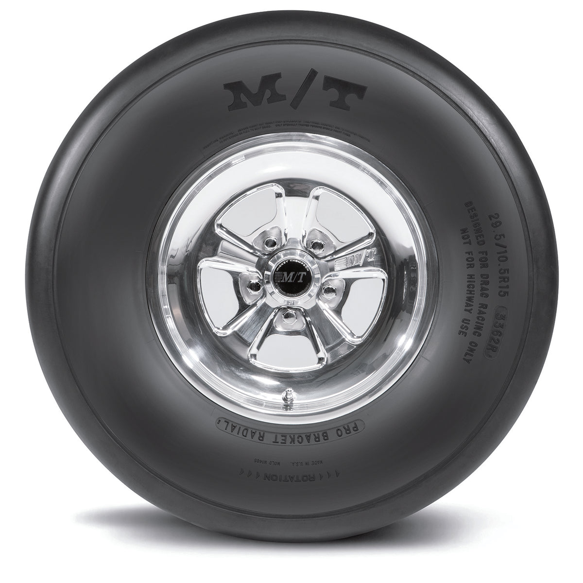 26/10.0R17 X5 PRO Bracket Radial Consistent performance designed for bracket racing. No tubes required.