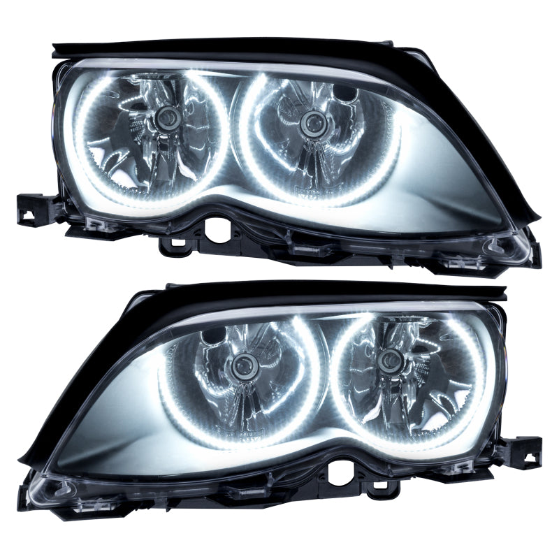 Oracle 02-05 BMW 3 Series SMD HL - Black - ColorSHIFT w/ Simple Controller