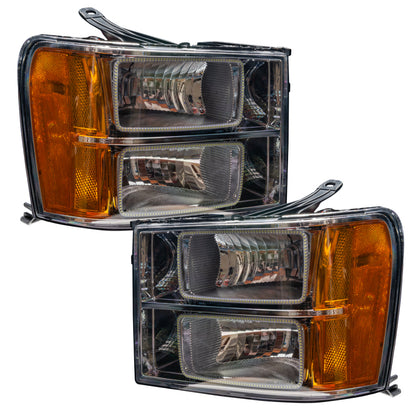 Oracle 07-13 GMC Sierra SMD HL - Square Ring Design - ColorSHIFT w/ 2.0 Controller