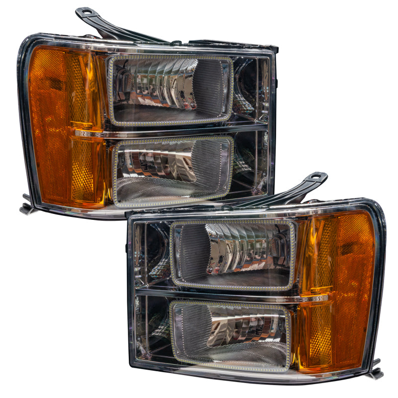 Oracle 07-13 GMC Sierra SMD HL - Square Ring Design - ColorSHIFT w/ Simple Controller
