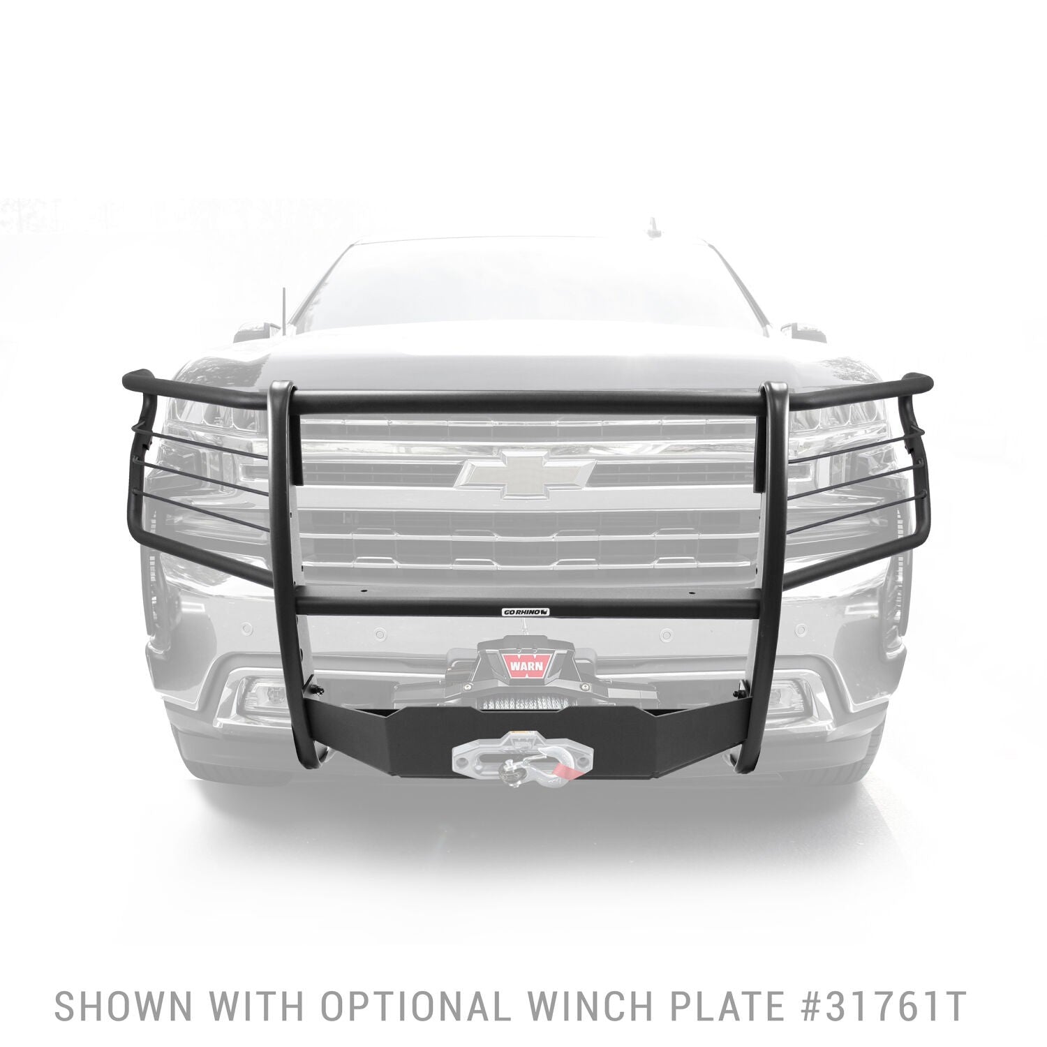 3100 Series StepGuard with Brush Guards Textured Black 2019-2021 Silverado 1500 2022-2022 Silverado 1500 LTD Go Rhino