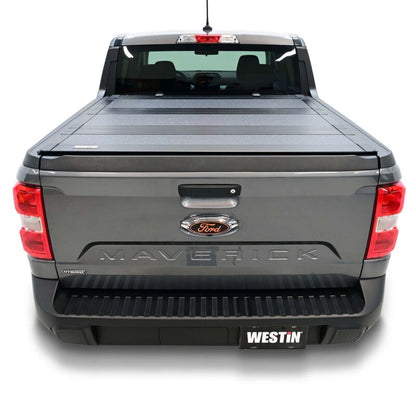 Westin 22-26 Ford Maverick 4WD 4ft. 6in. Bed Hard Tri-Fold Tonneau Cover - Black