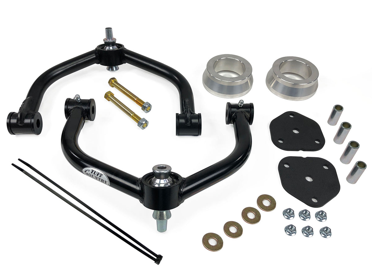2.5 Inch Leveling Kit Front 19-22 Dodge Ram 1500 Rebel 4WD w/Uni-Ball Upper Control Arms New Body Style Only Excludes Air Ride Supsension Tuff Country