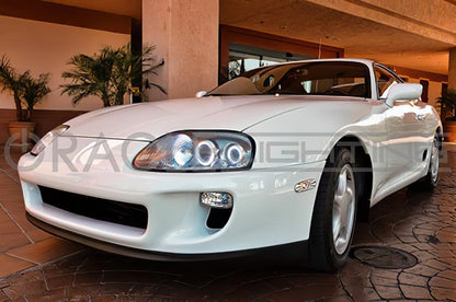 Oracle 93-98 Toyota Supra LED Headlight Halo Kit - Red