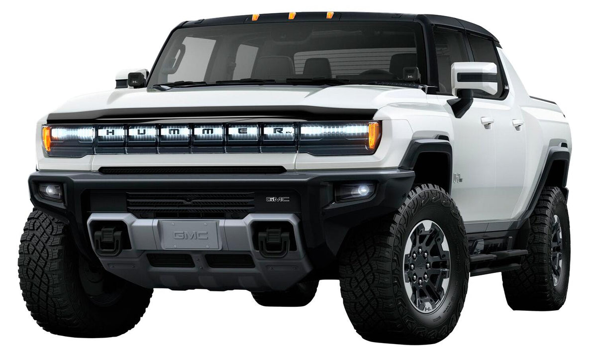 Aeroskin Hood Protector Flush Mount for 2022-2025 GMC Hummer Pickup Smoke AVS