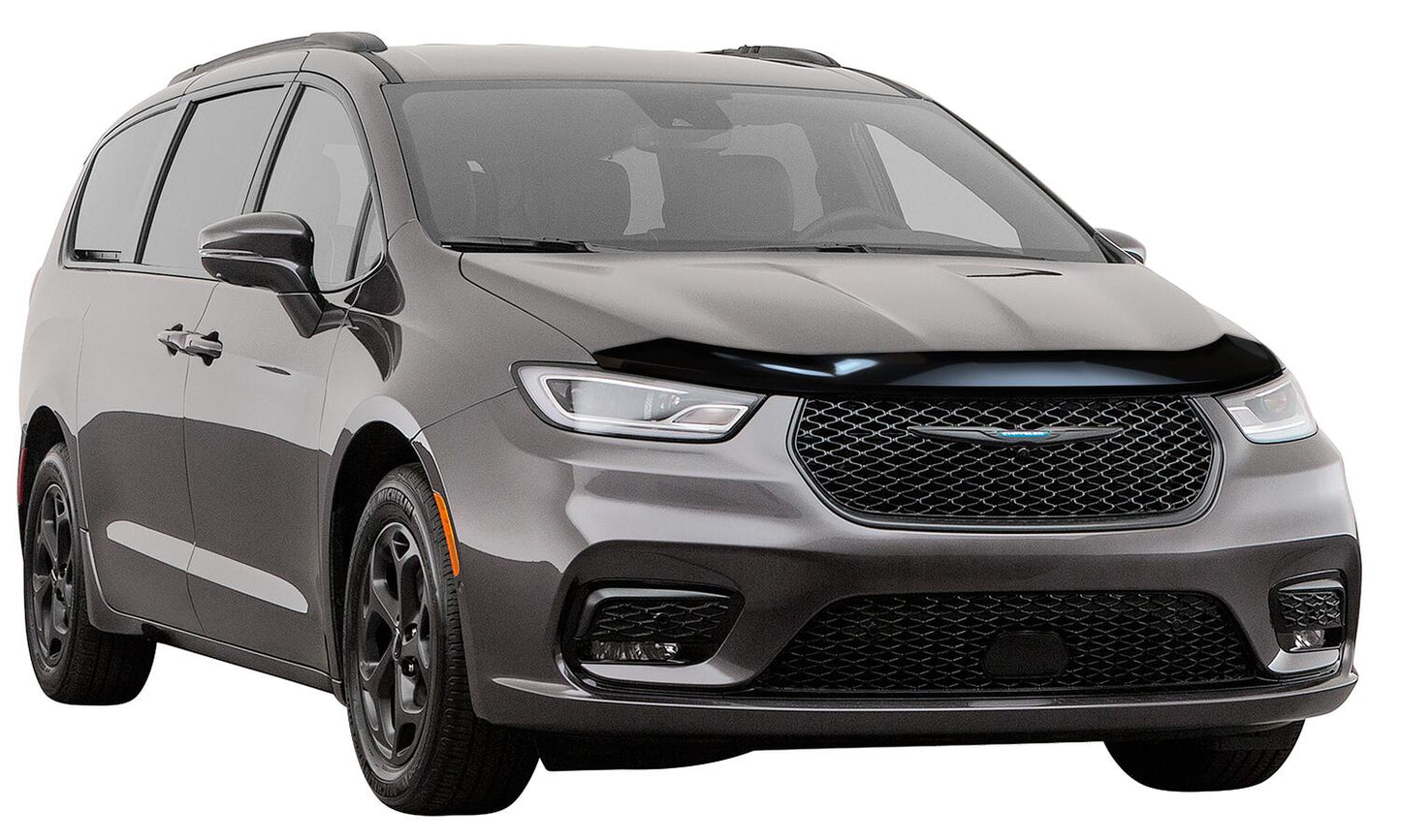 Aeroskin Hood Protector Flush Mount for 2017-2026 Chrysler Pacifica/Voyager Smoke AVS
