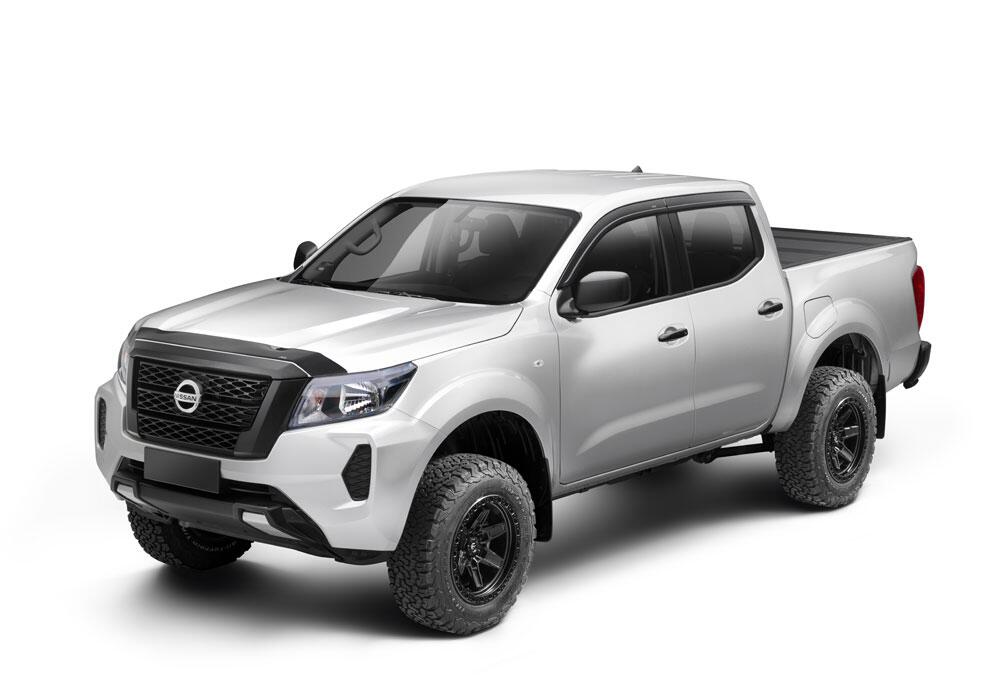 Aeroskin Hood Protector Flush Mount for 2014-2024 Nissan Np300/Np300 Frontier Smoke AVS