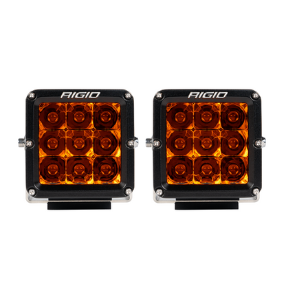 LED Light Pods D-XL Amber PRO Pair Surface Mount Brackets and Hardware Vibration Dampeners Wire Harness & Switch Rigid Industrie